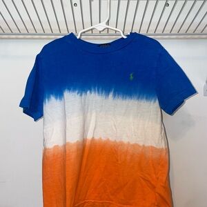 Polo by Ralph Lauren Blue and Orange Tie-Dye T-Shirt